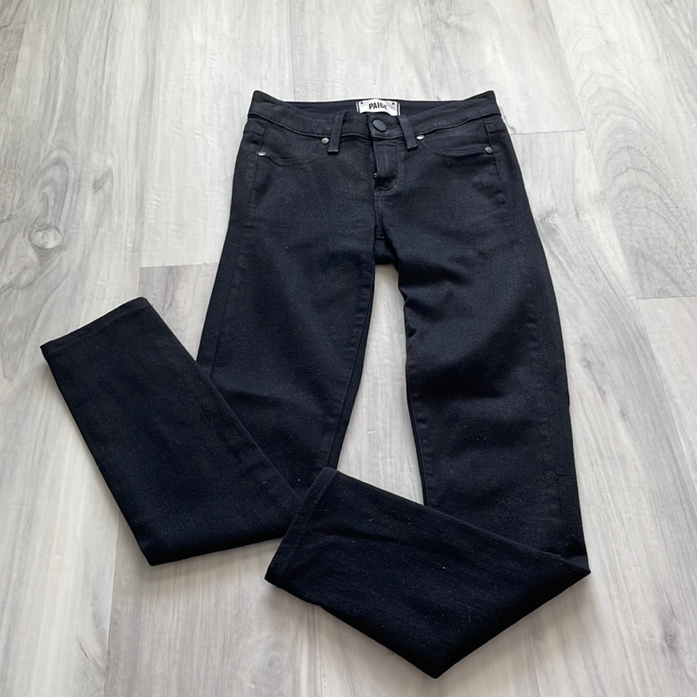 PAIGE Black Shimmer Jeans